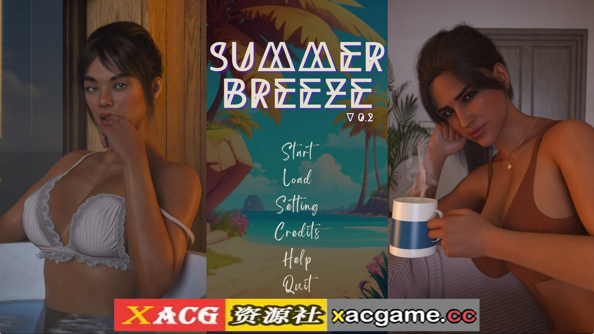 【PC+安卓+IOS/欧美SLG】夏日微风v0.3 AI版【2.71G/汉化/动态/更新】